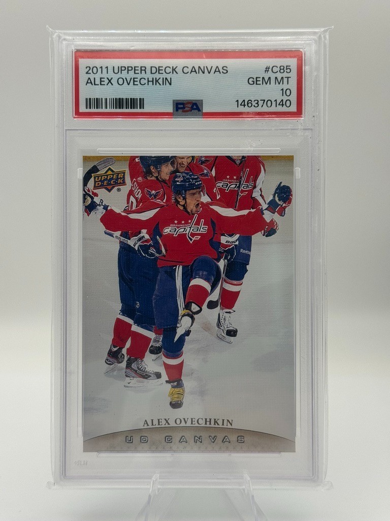 2011-12 Upper Deck Series One #C85 Alex Ovechkin UD Canvas PSA 10 Capitals view 1