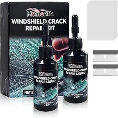 2PCS Windshield Crack Repair Kit, Quick Car Window Cracks Gone Gla Color: 2pcs