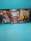 Guitar Hero PS2 Lot Of 3 Games- 1, 2, And 3- Complete With Manuals