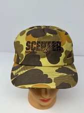 Vintage SCEPTER Herbicide Dixie Cap Camo Snapback Lined Hat Cap Made in USA S6