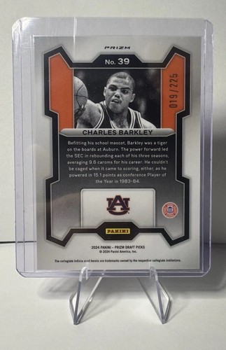 Selecciones de draft Panini 2024 Charles Barkley/225 Red Seismic Prizm #39 - Imagen 2 de 7