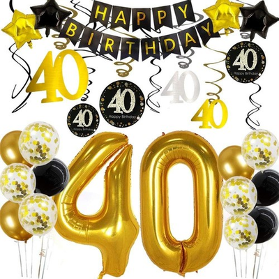 #ad #ad 40th Birthday Decorations for Men Women 40th Birthday Party Decor 40 Years Old B $4.99