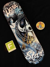 RARE SIGNED Greg Lutzka Darkstar Pro Model Mermaid Skateboard Deck AUTOGRAPHED