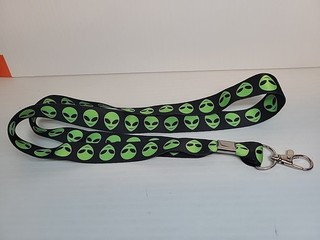 Alienware Gaming Lanyard Alien Head PC Neck Strap Keychain