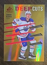 2023-24 SP Game Used Deep Cuts Red Parallel /35 Connor McDavid Edmonton Oilers