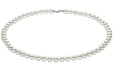 SALDI Collana COMETE GIOIELLI di perle ed oro bianco FWQ104