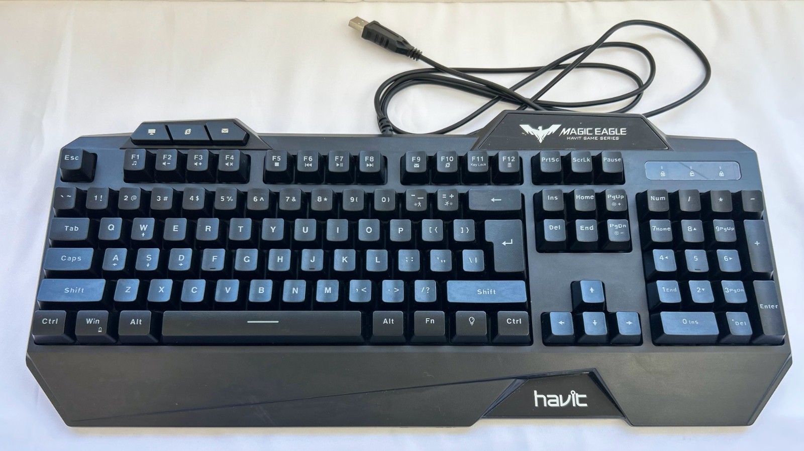 Gaming Keyboard, Havit, Magic Eagle, LED Rainbow Backlit, US