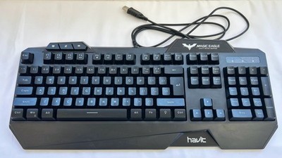 Gaming Keyboard, Havit, Magic Eagle, LED Rainbow Backlit, USB Wired, Pre-Owned