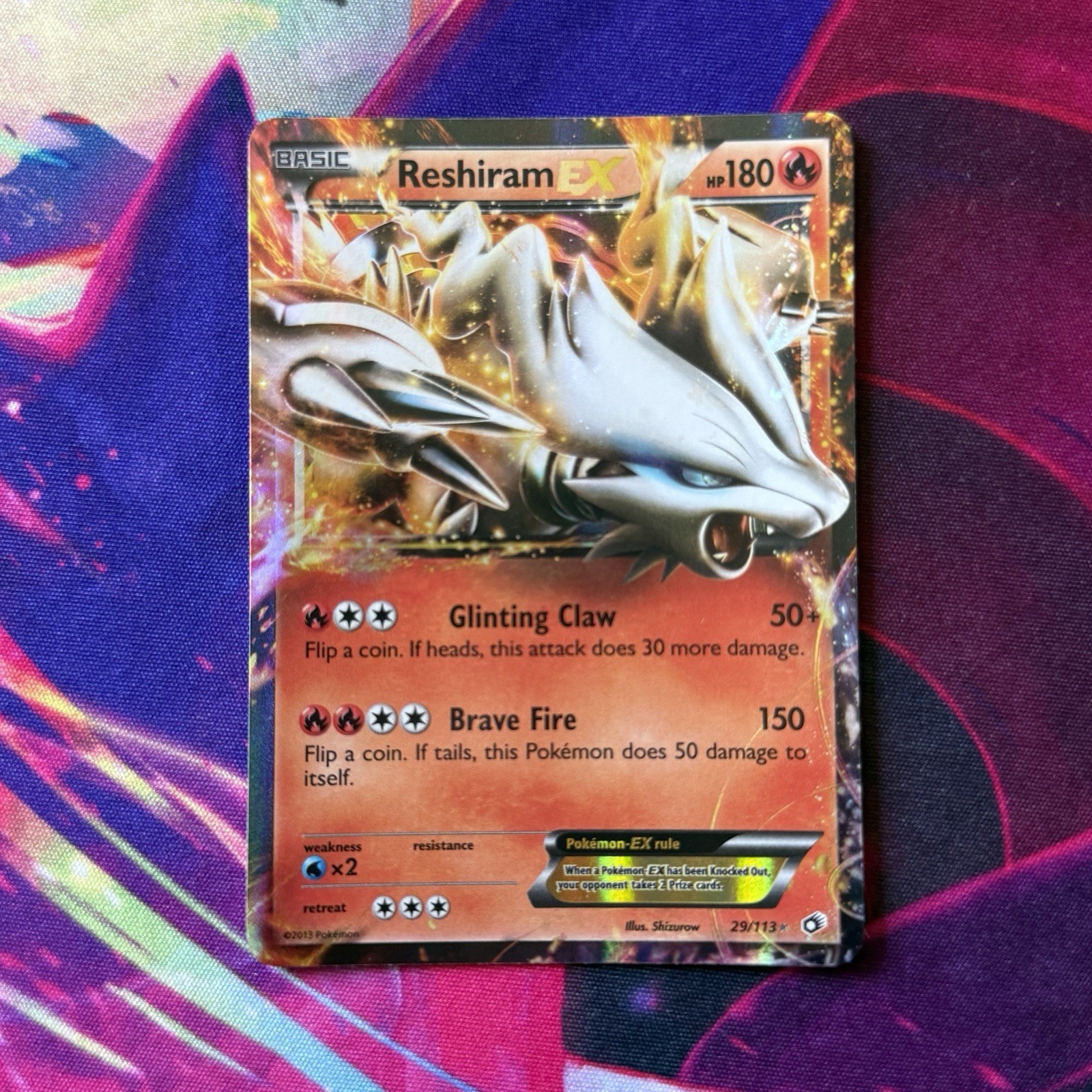 Reshiram EX 29/113 Legendary Treasures ENGLISH Pokémon TCG NM/LP