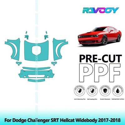  Paint Protection PPF Kit For Dodge Challenger SRT Hellcat Widebody 2017-2018