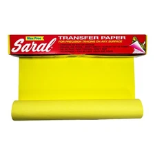 Saral Paper Corp Wax Free Transfer Tracing Paper - Yellow - 12 Inches x 12 Fo...