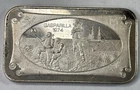 1974 Normark Mint Tampa FL Gasparilla Festival 1oz 0.999 Silver Bar Mintage 1500