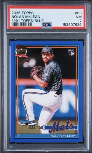 2026 Topps Series 1 Nolan McLean Blue (RAW)