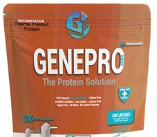 GENEPRO Plasma Treated Protein w/ Immunolin - Unflavored - 45 Servings