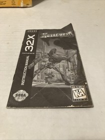 Metal Head (Sega 32X, 1995) Box, Tray And Manual Only. -NO GAME-
