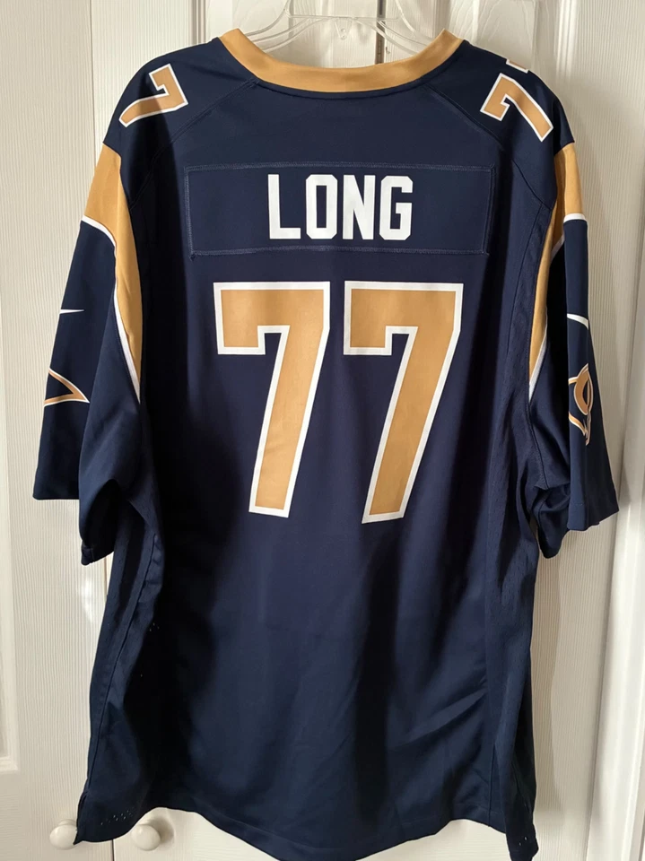Camiseta Nike Jake Long Rams #77 NFL XXL fútbol americano sobre el campo Foto 2 de 4