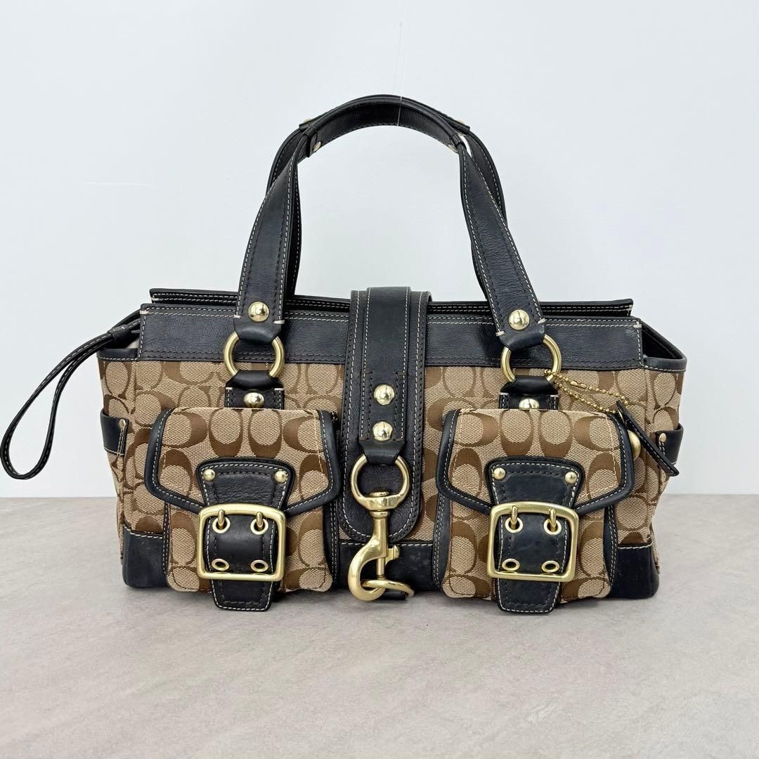 Coach 65th Anniversary Legacy Flap Turnlock Shoulder Bag Black