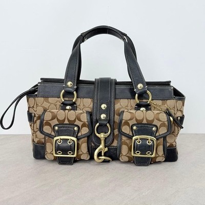 Coach 65th Anniversary Legacy Flap Turnlock Shoulder Bag Black