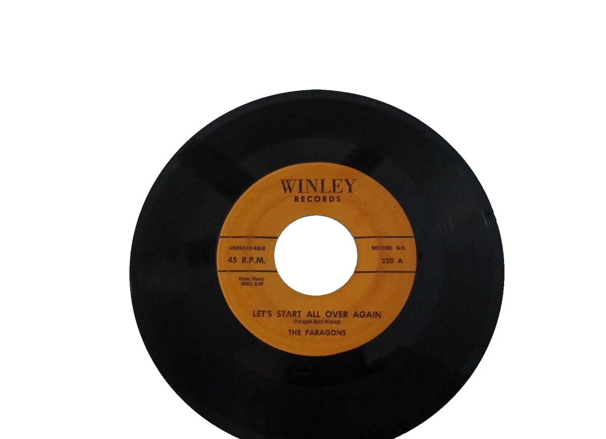 45 RECORD - THE PARAGONS - LET'S START ALL OVER AGAIN | eBay