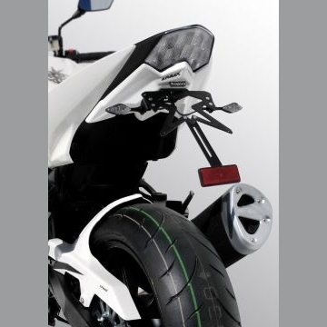 Support de plaque Ermax Kawasaki Z 1000 2007/2009 brut pour épurer l'arrière moto