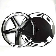 Ultralight 700c Trackroad Carbon Fiber Wheelset Five Spoke Discrim Brake