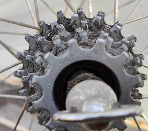 REAR WHEEL NISI TUBULAR RIM CAMPAGNOLO RECORD HUB EVEREST FREEWHEEL RUOTA - Picture 7 of 19