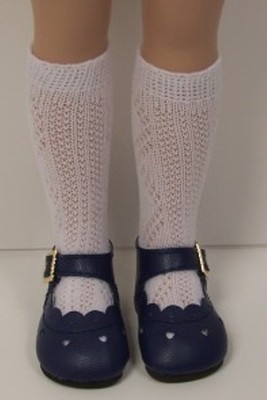 Debs BLACK Heart Doll Shoes For Tonner 14/" Betsy McCall