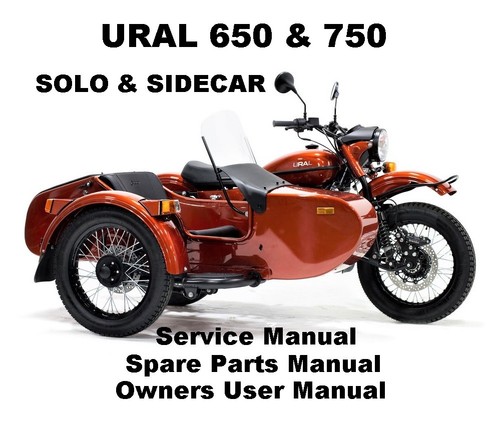 URAL 650 750 Owners Workshop Service Repair Parts Manual PDF Files SOLO SIDECAR - 第 1/1 張圖片