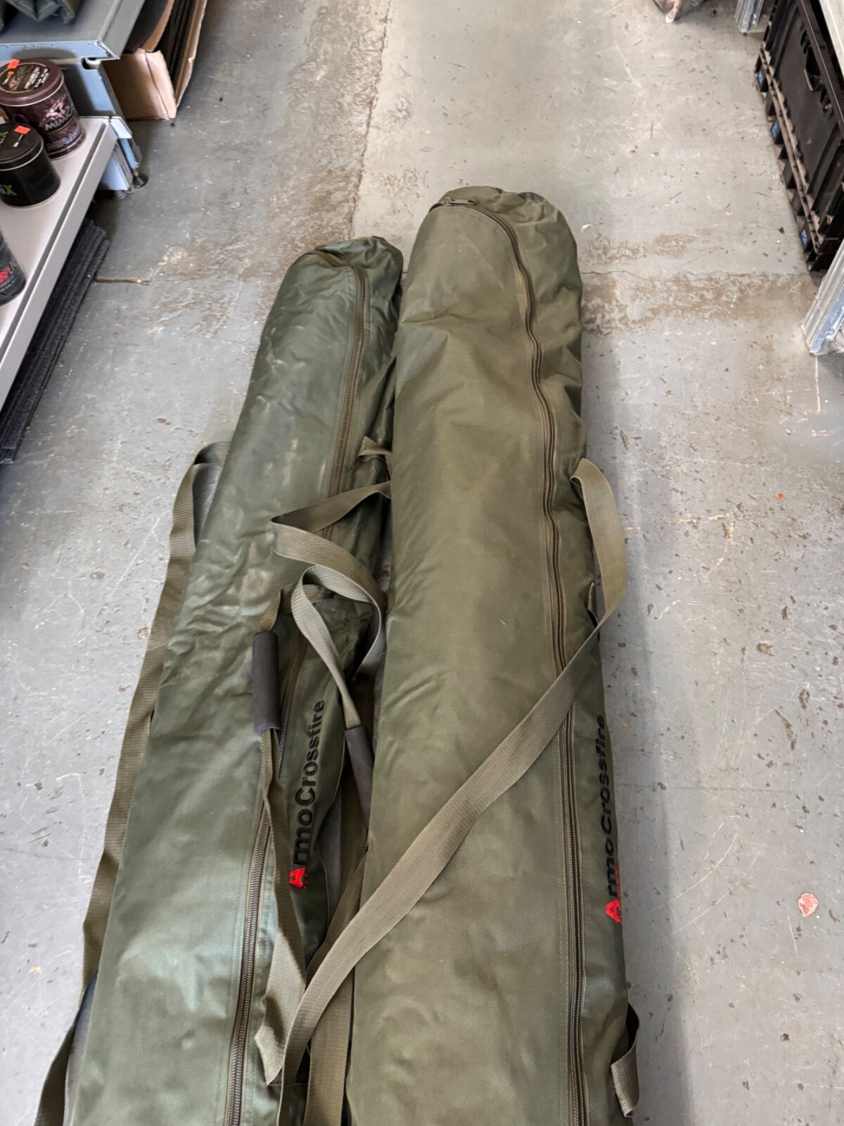 CARP FISHING TACKLE TRAKKER ARMO CROSSFIRE 1 MAN BIVVY & OVERWRAP