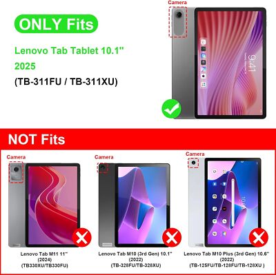 Case for Lenovo Tab 10.1 Inch TB311FU (2025) Lightweight Slim