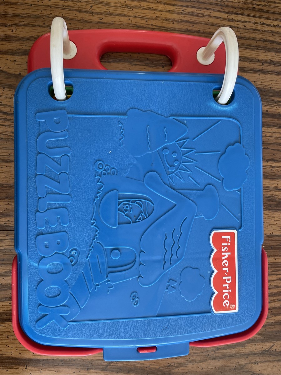 家具 busy-1 Vintage 1994 Fisher-Price Puzzle Book 9 Puzzle Pieces child