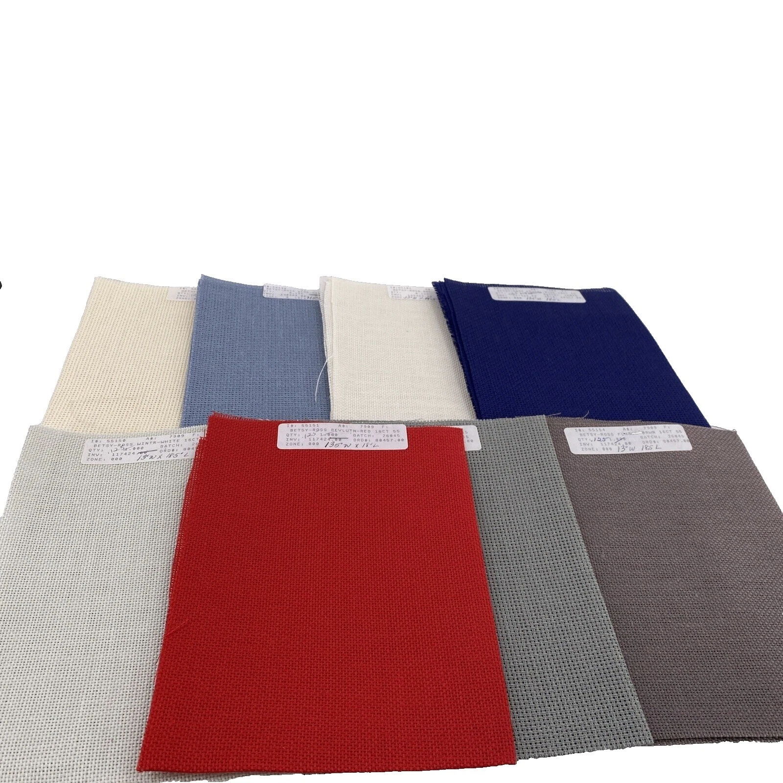 Lot Linen Cross Stitch Fabrics