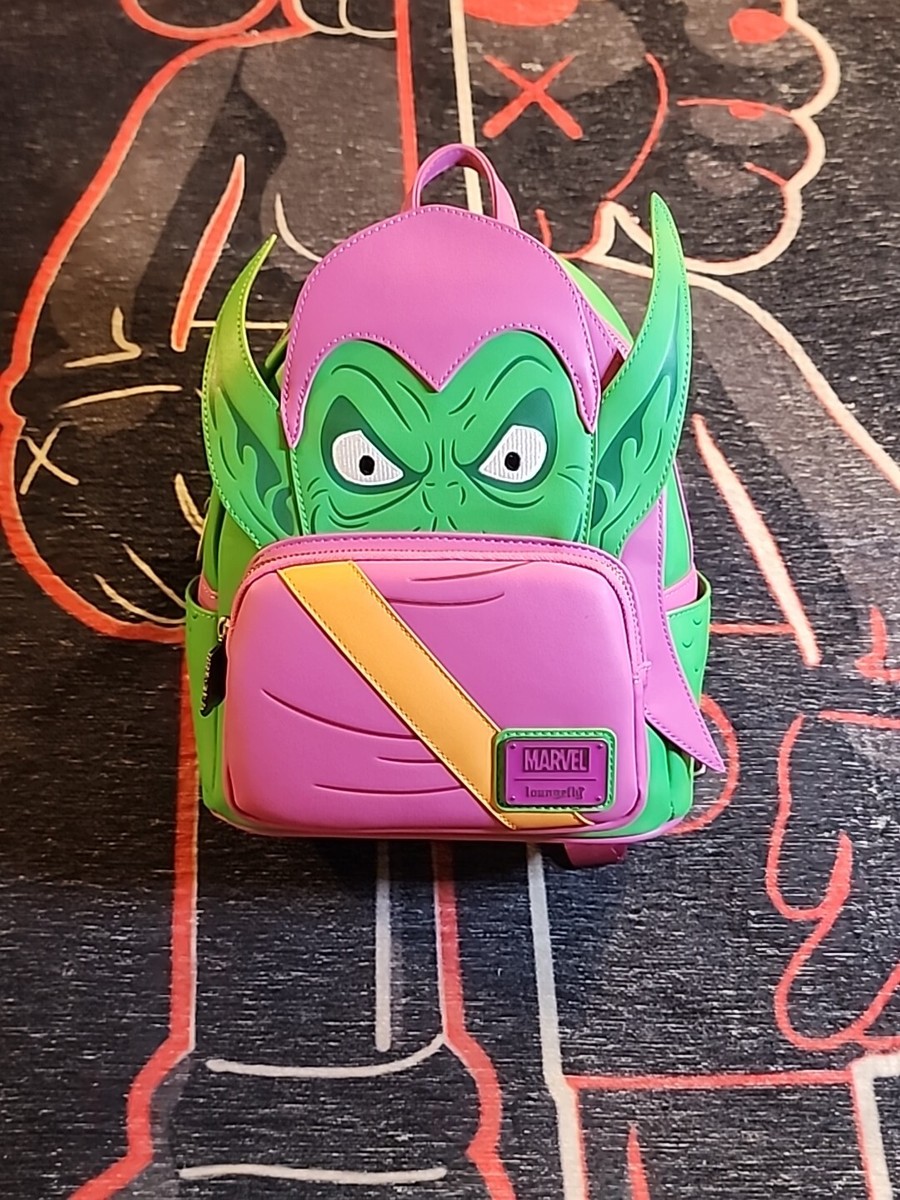 Loungefly Marvel Spider-Man Green Goblin Cosplay Backpack  display picture 1
