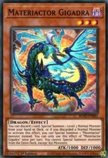 YuGiOh! - Materiactor Gigadra BLVO-EN081 Super Rare 1st Edition Mint/NM X1