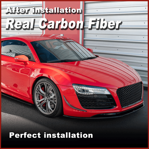 Se adapta a Audi R8 2007-2015 Carbon Splitters Flaps aletas delanteras alerón Canards - Imagen 3 de 11