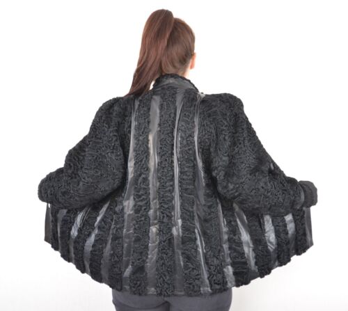 US5183 REAL PERSIAN LAMB FUR JACKET RANCH PERSIAN LAMB SIZE L -PERSIANER JACKE - Picture 2 of 22