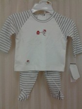 NWT NEW Kissy Kissy Unisex Boy Girl Striped Footed Pant Set sz 0-3m nwt