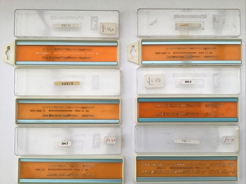 Vintage STANDARDGRAPH X8 Lettering Stencils Some Used And Some Unused Job Lot - Picture 3 of 5