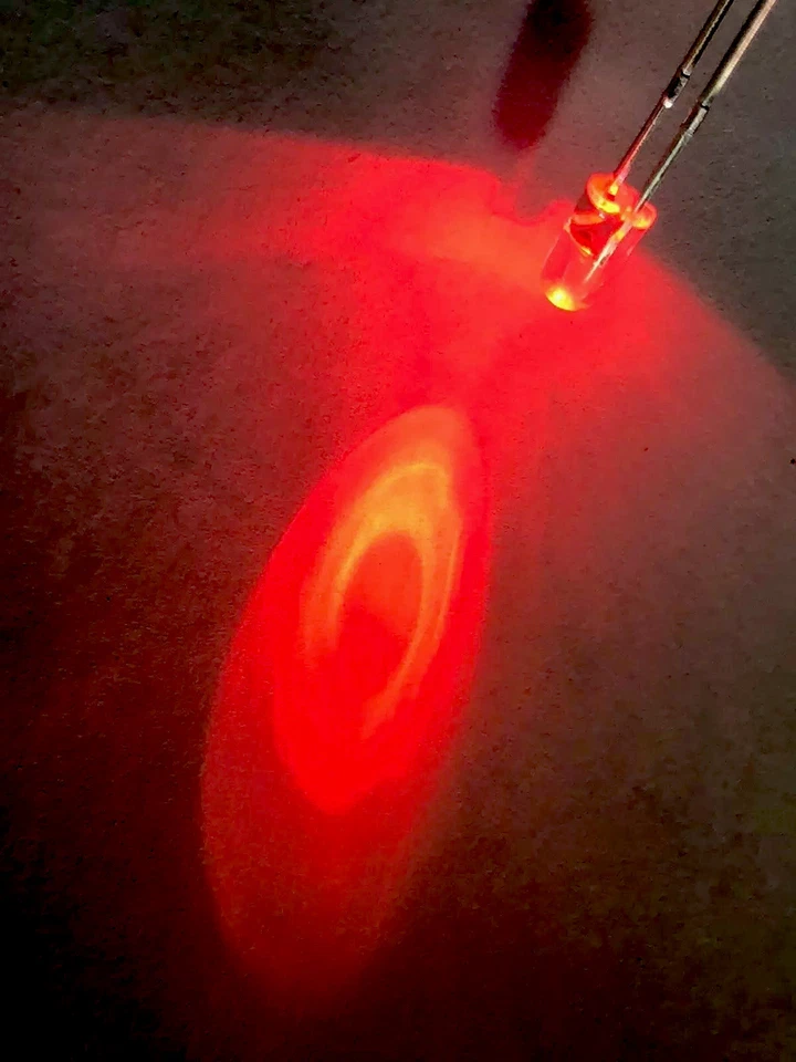 100PCS 5mm LED RED Flashing Blinking 1.5hz Light Emitting Diodes 625nm DIY - image 4 of 4