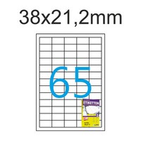 Etiketten 38X21 Mm Weiß 100 Blatt A4 6500 Aufkleber 38X21,2Mm Bedruckbar Dpd