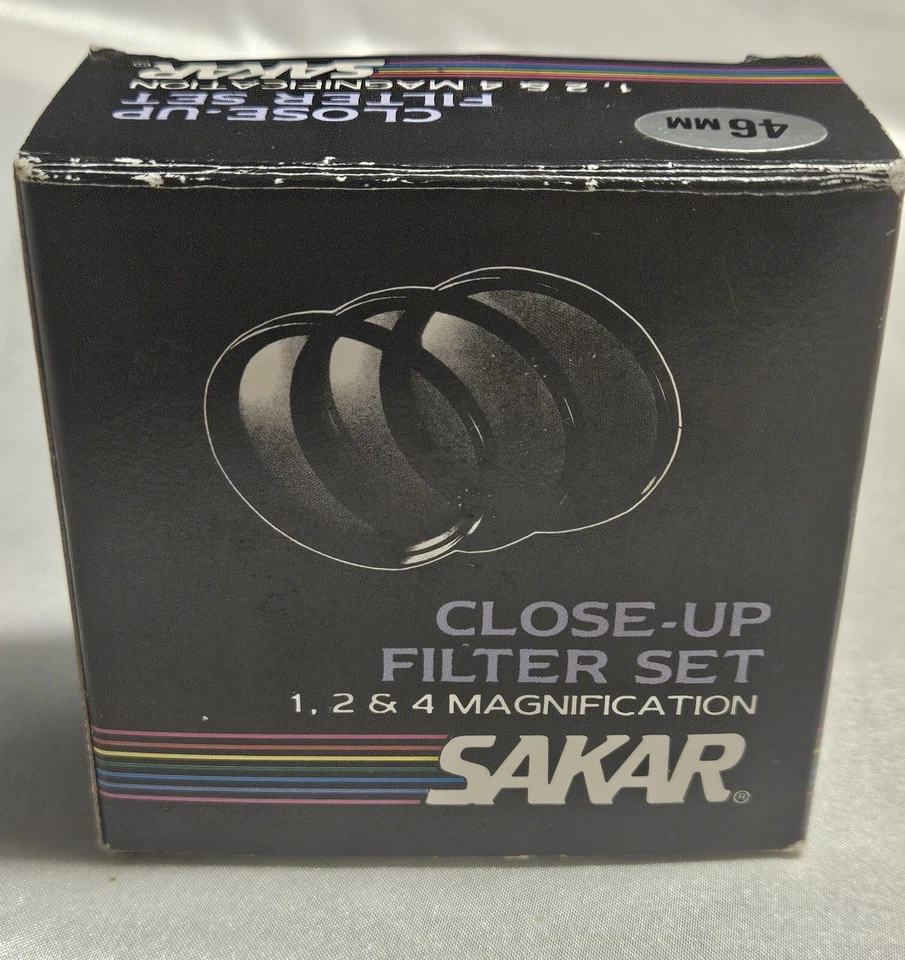 Vintage Sakar Close-Up Filter Set 46mm 1 ,2, 4 Magnification set Lens Unopened - Image 4 of 4