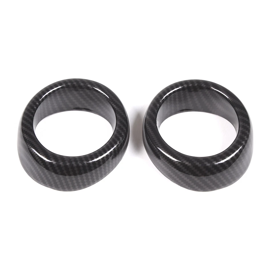 Front Fog Light Lamp BEZEL Cover Trim Ring Carbon ABS For Infiniti G25 G37 10-13 - Image 2 of 4