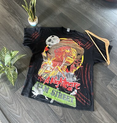 Backstock Co Freddy Krueger Nightmare on Elm Street Shirt Mens 2XL Horror AOP