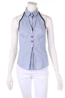 BOSS HUGO BOSS Sleeveless Shirt Blouse Decorative Buttons D 36 Cleopatra