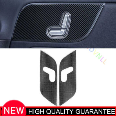 Car Seat Adjust Handle Panel Cover Trim For Benz GLB 2020-24 Steel Carbon Fiber