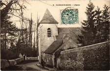 Old postcard Flins-sur-SEINE Church (1412049)