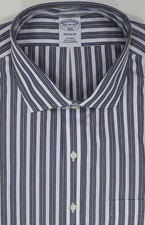 Brooks Brothers Regular Non-Iron 100 Cotton 18-34/35,36/37 Multi Striped NWT 108