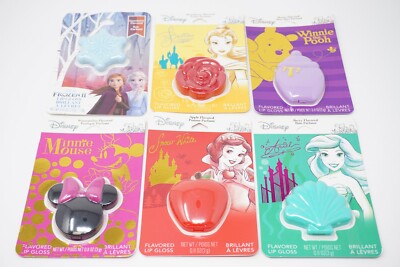 DISNEY Flavored Lip Gloss Compact Character Theme Disney Princess Makeup 