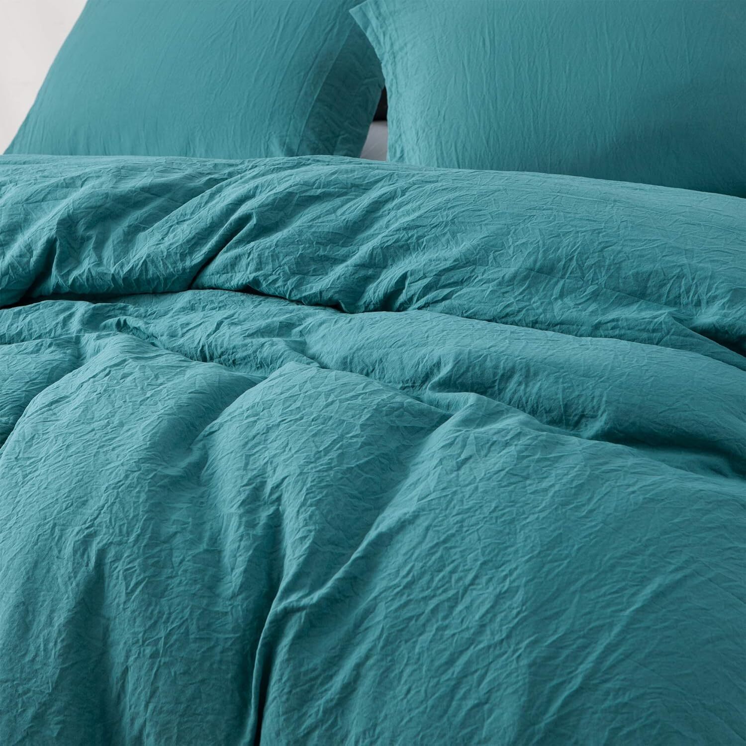 Duvet Cover - Natural Loft Queen - Ocean Depths Teal