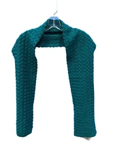 NEW Echo Braid Stitch Wrap Scarf Teal One Size 100% Acrylic MSRP $38.00
